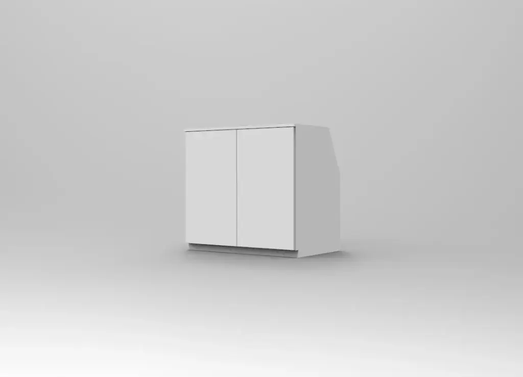 Kast met 2 Deur 96cm (MDF water resistant without finishing)