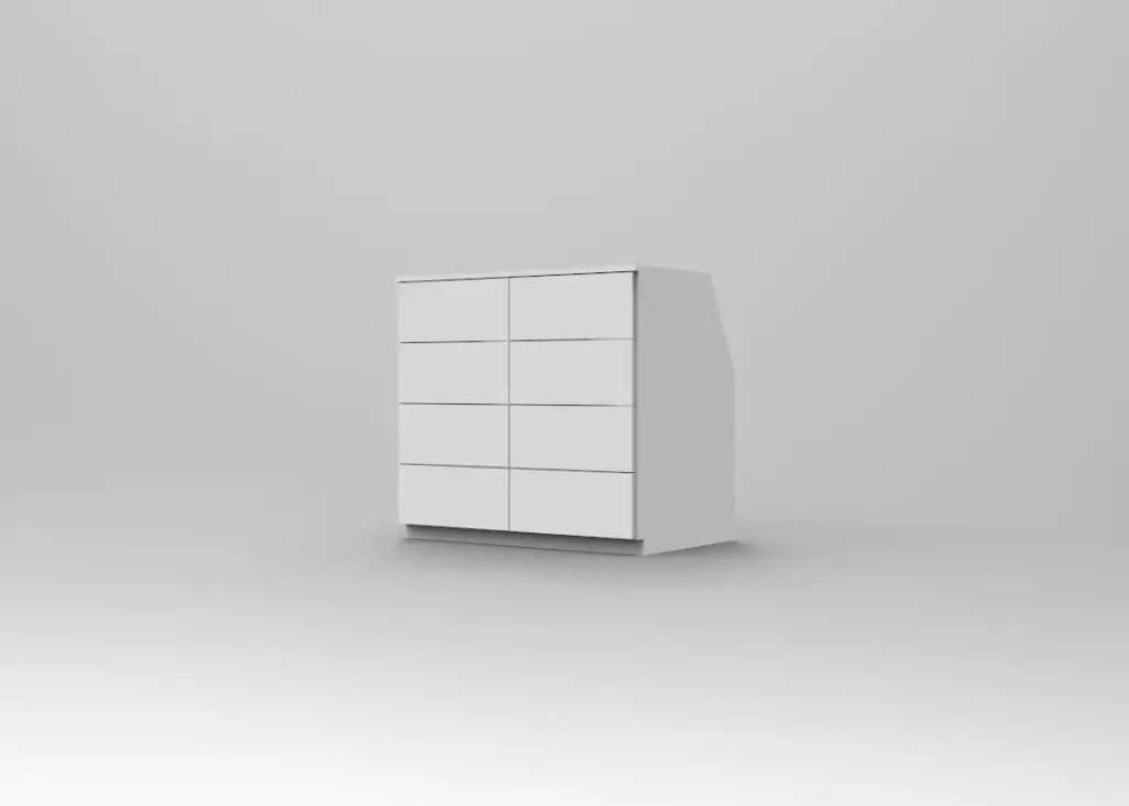 Kast met 8 lades 96cm (MDF water resistant without finishing)