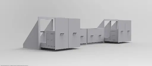 Lux Drawer Cabinet Series 4.8m