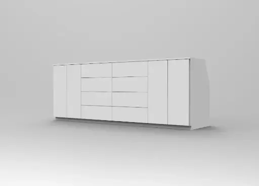 Kast met 4 Deur en 8 lades 2.37m 